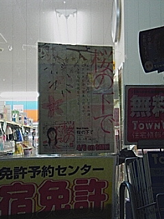 桜の下で