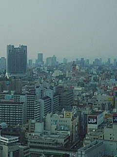 展望台：道頓堀方面