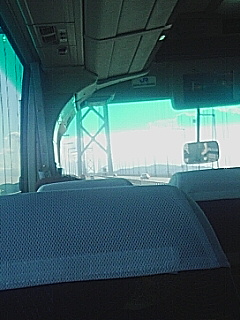 明石海峡大橋通過ちぅ