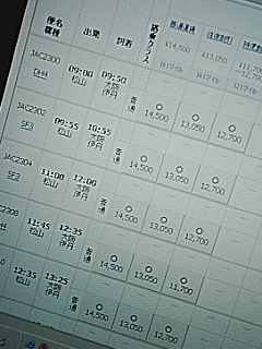 明日の予定