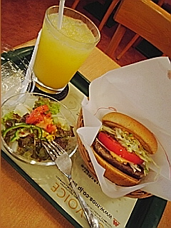 フレッシュバーガーのセット