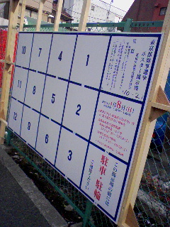 都知事選ポスター掲示板
