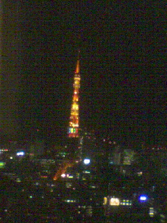 夜の東京タワー