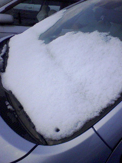積雪2cm