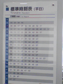 時刻表