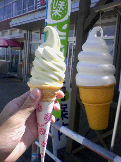 梨ソフトクリーム