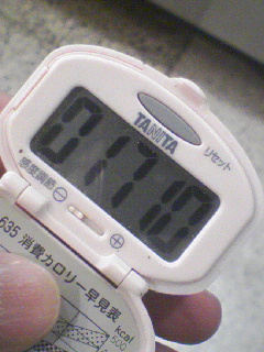 ただ今の万歩計