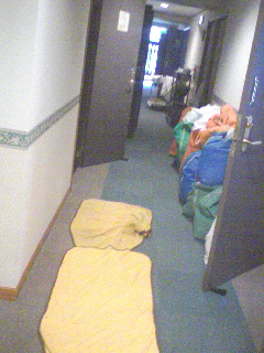 掃除中