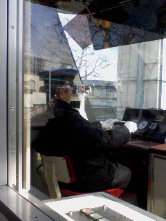 斜め前は運転席