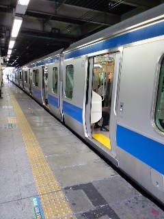 青の電車