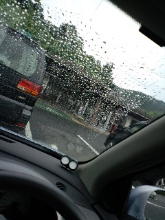 雨降ってきた
