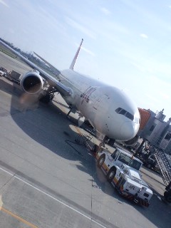 羽田行き飛行機