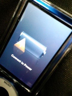 iPod nano電池切れ