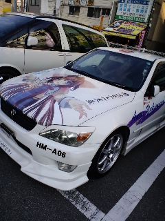 本日の痛車駐車場