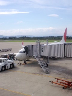 本日の飛行機