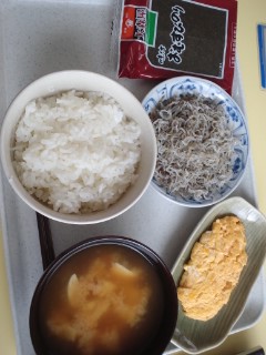 本日の朝食兼昼食