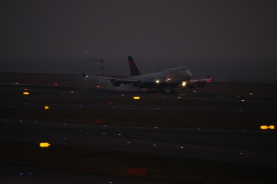 飛行機の着陸