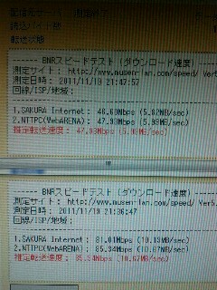 通信速度