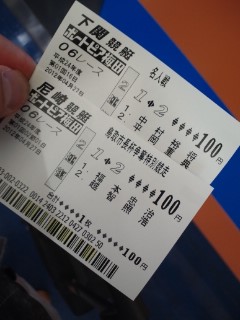 本日の舟券
