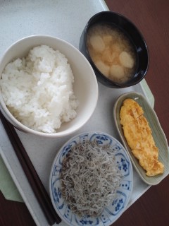 本日の朝食兼昼食