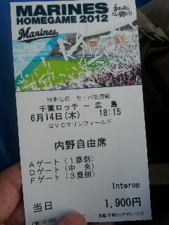 本日のチケット