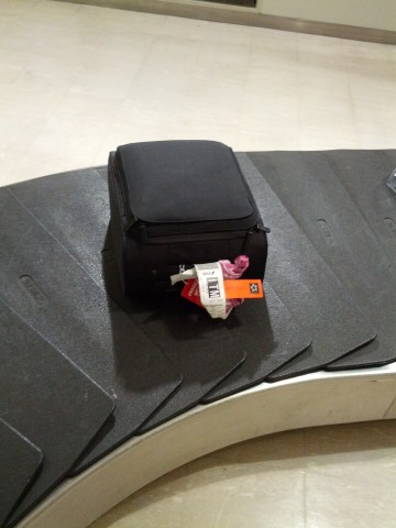 荷物の到着