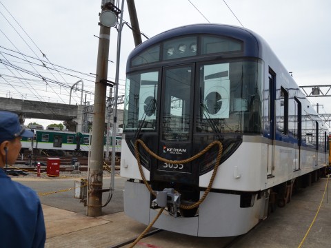 電車と綱引き