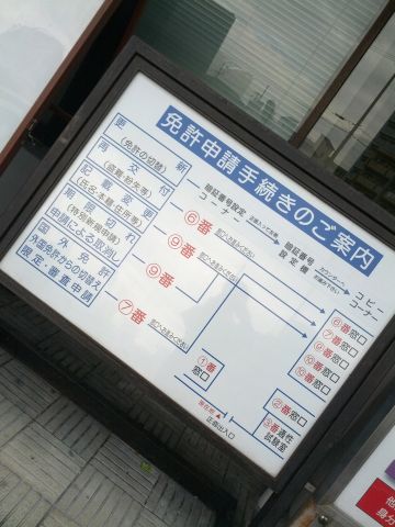 免許申請の手続きのご案内