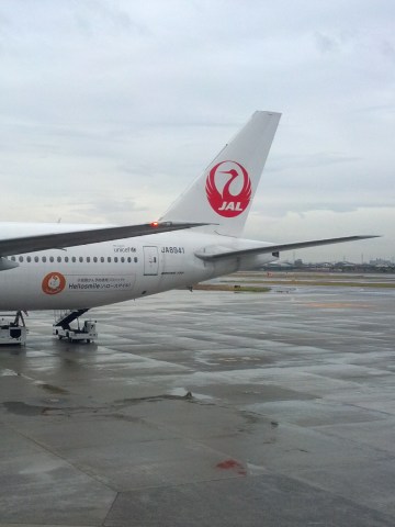 本日の飛行機