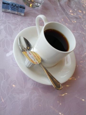 食後のコーヒー