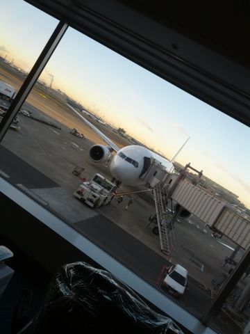 朝の飛行機