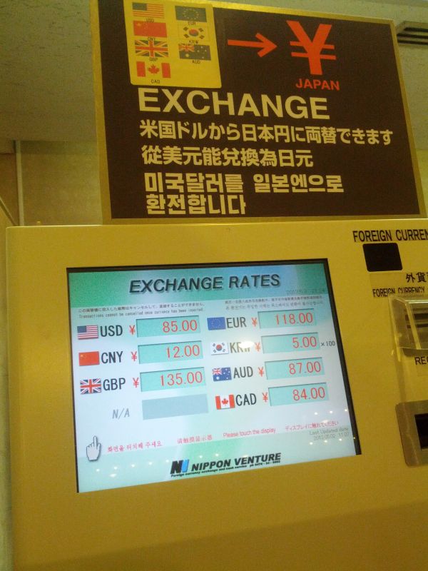 外貨両替機