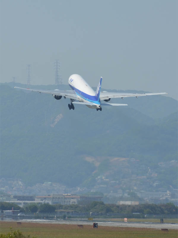 離陸の飛行機