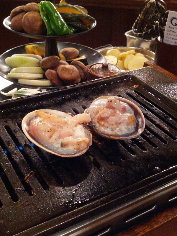 大あさり焼き中