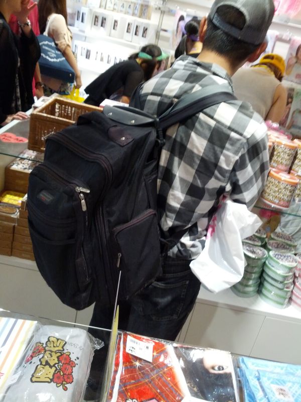 服装と荷物