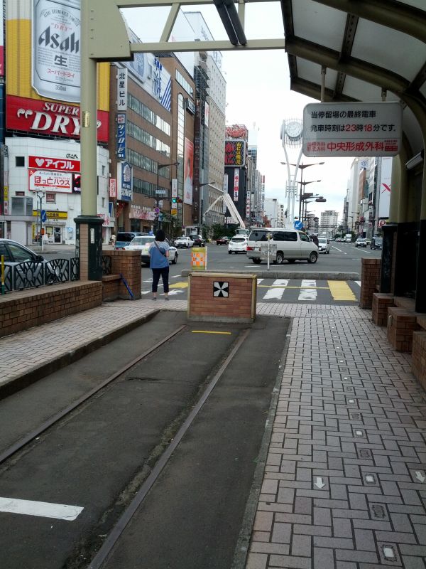 市電すすきの駅側ドンツキ