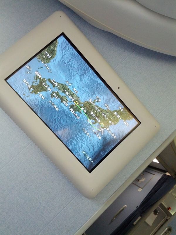 本日の飛行経路