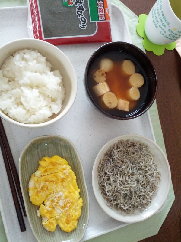 本日の朝食兼昼食