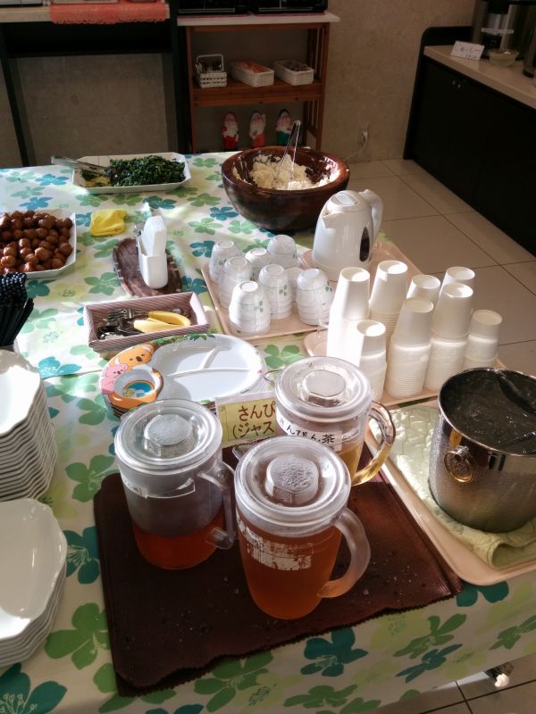 宿の朝食メニュー