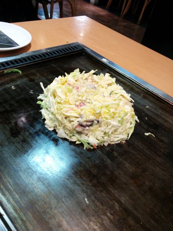 焼き開始