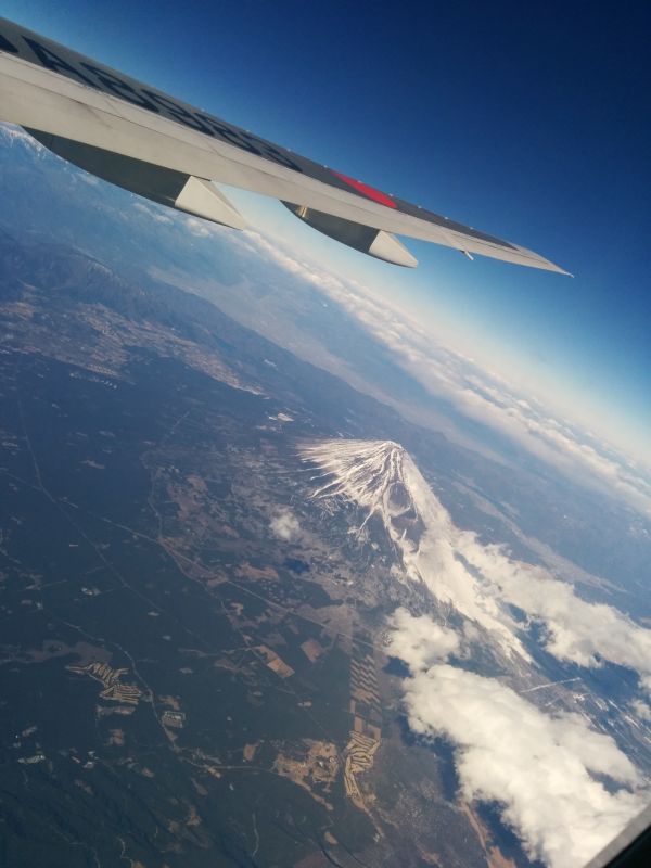 上から富士山