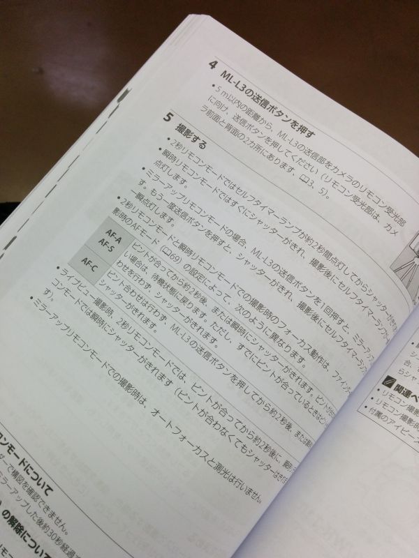 説明書の読書