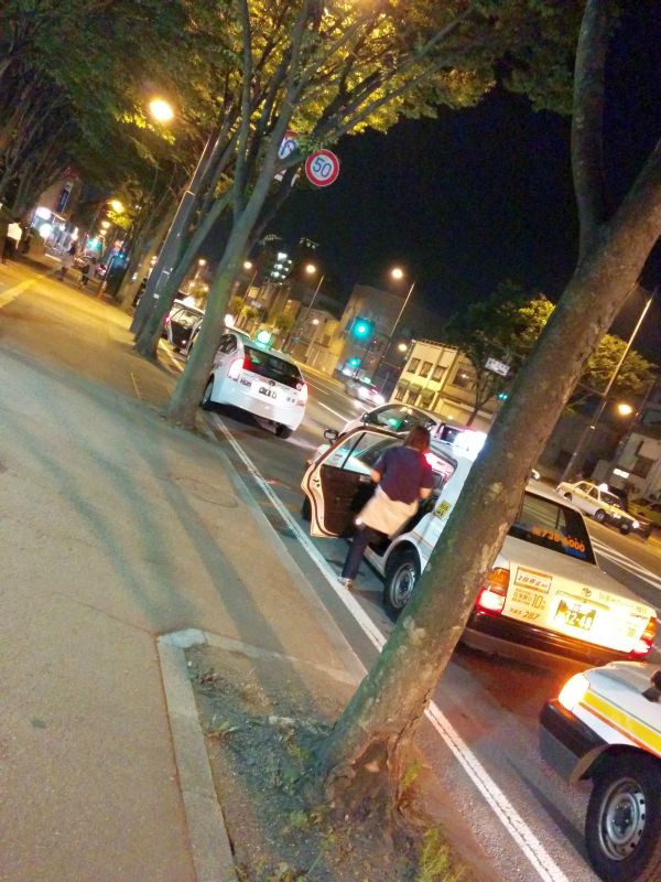 タクシーの客待ち