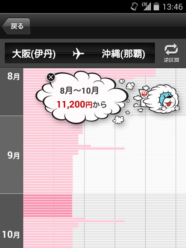 沖縄便の予約