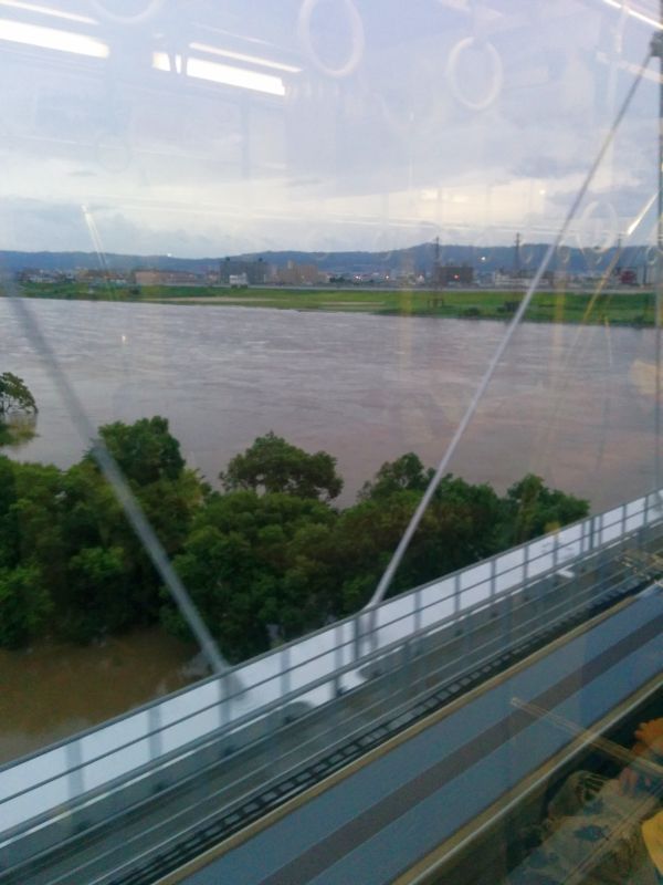 淀川の増水
