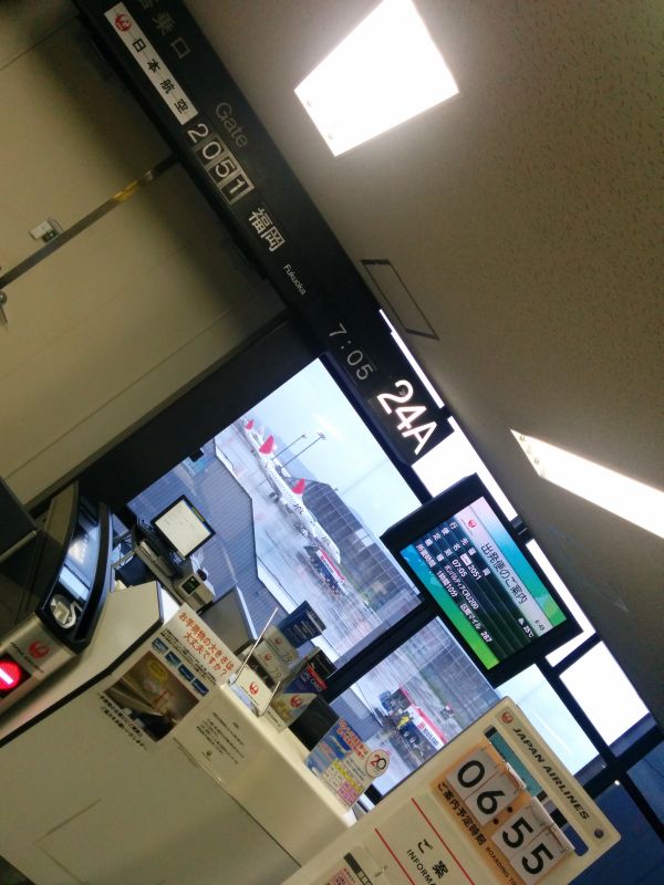 本日の搭乗口