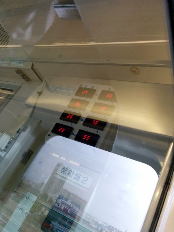 車内温度と湿度