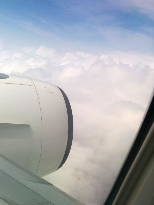 雲に突入