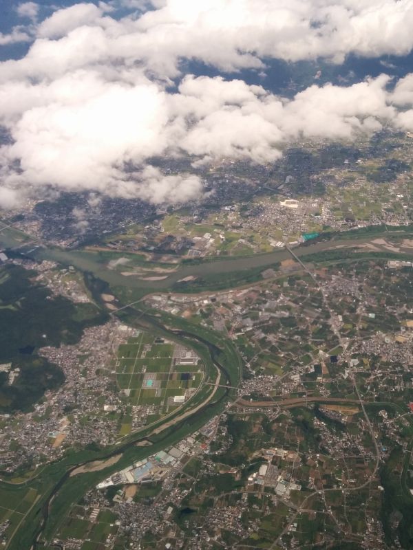 和歌山県岩出市上空