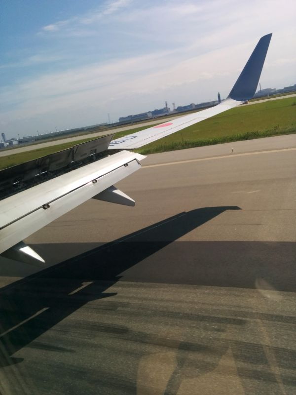 関空着陸